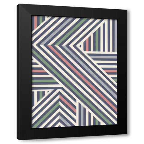 Coastal Angles Black Modern Wood Framed Art Print with Double Matting by Prime, Marcus