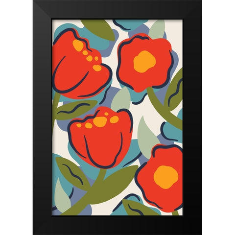 Urban Garden Black Modern Wood Framed Art Print by Prime, Marcus