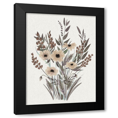 Soft Special Bouquet Black Modern Wood Framed Art Print by Prime, Marcus