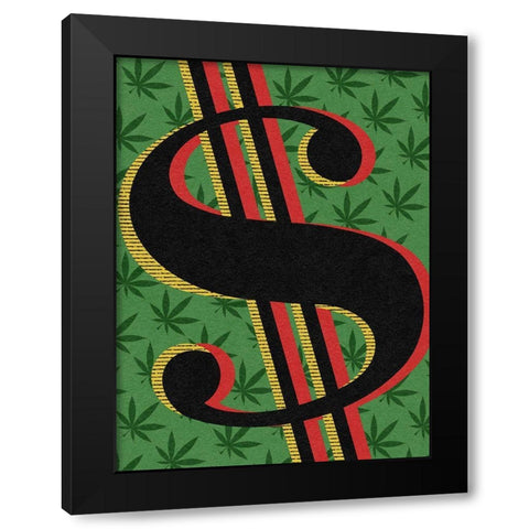 Financial Future Black Modern Wood Framed Art Print by Prime, Marcus