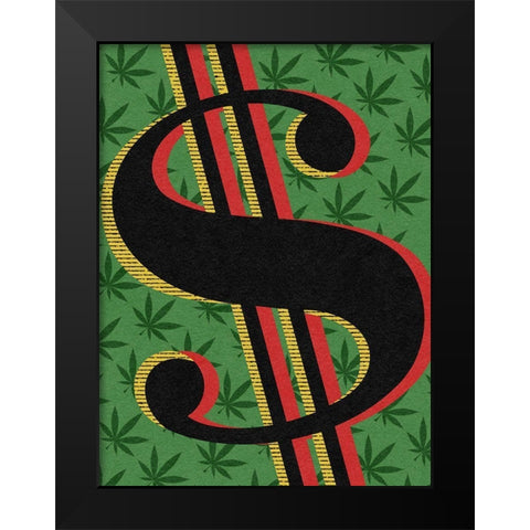 Financial Future Black Modern Wood Framed Art Print by Prime, Marcus
