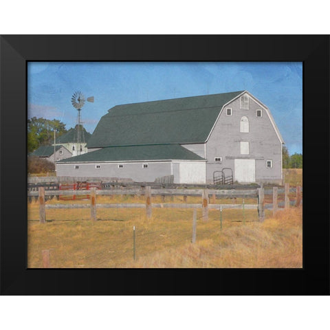 Farm Life Black Modern Wood Framed Art Print by Prime, Marcus
