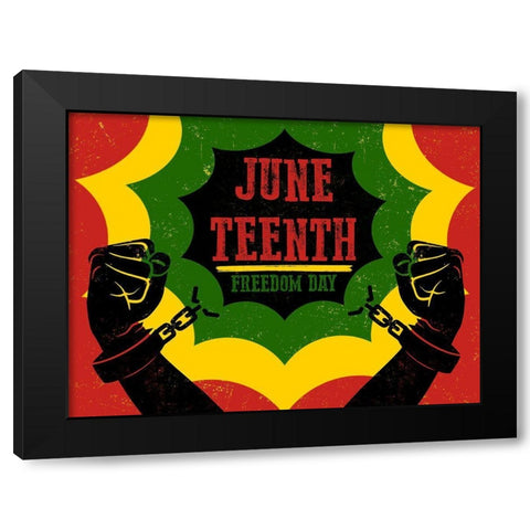 Break Free Black Modern Wood Framed Art Print by Prime, Marcus