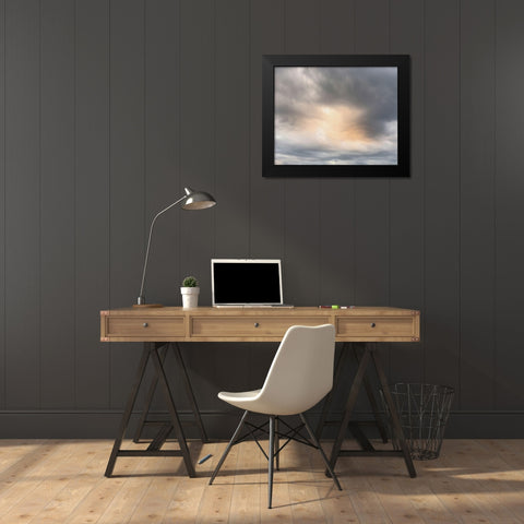 Thru The Heavens 2 Black Modern Wood Framed Art Print by Prime, Marcus