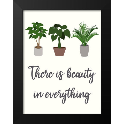 Beauty In Everything Black Modern Wood Framed Art Print by Prime, Marcus