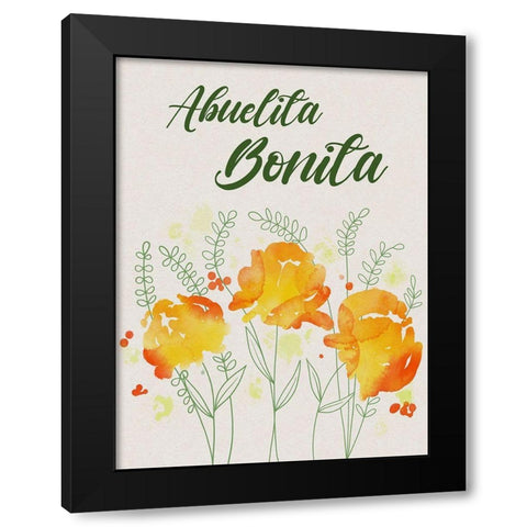 Abuelita Bonita 1 Black Modern Wood Framed Art Print with Double Matting by Prime, Marcus