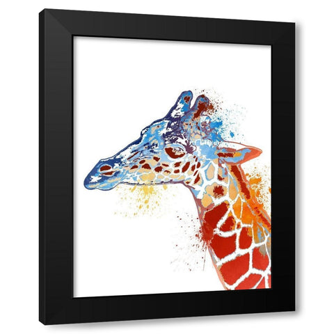 Rockin Giraffe Black Modern Wood Framed Art Print with Double Matting by Prime, Marcus