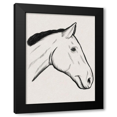Somber Fellow Black Modern Wood Framed Art Print with Double Matting by Prime, Marcus