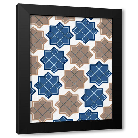 Alternating Pattern Black Modern Wood Framed Art Print by Prime, Marcus