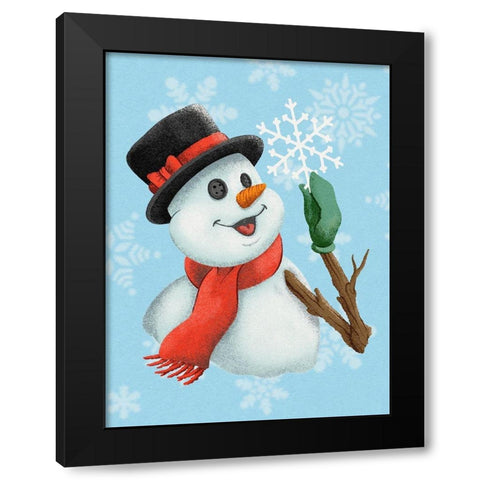 Magic Snowfall Black Modern Wood Framed Art Print by Prime, Marcus