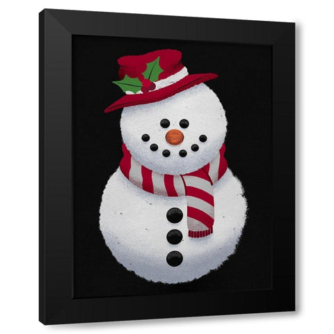 Winter Friend Black Modern Wood Framed Art Print with Double Matting by Prime, Marcus