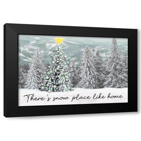 Snow Place Like Home Black Modern Wood Framed Art Print by Prime, Marcus