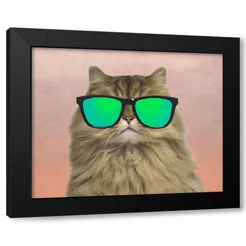 Party Ralph Black Modern Wood Framed Art Print by Prime, Marcus