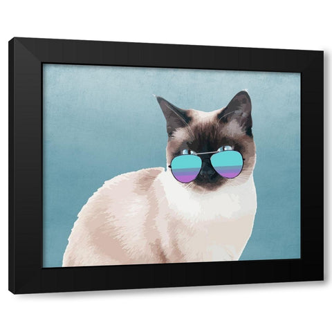 Miami Sam Black Modern Wood Framed Art Print by Prime, Marcus