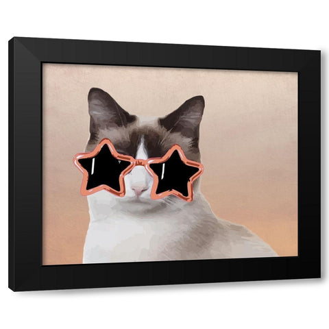 Diva Grace Black Modern Wood Framed Art Print by Prime, Marcus