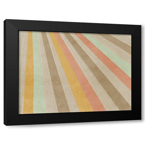 Rippled Rays Black Modern Wood Framed Art Print by Prime, Marcus