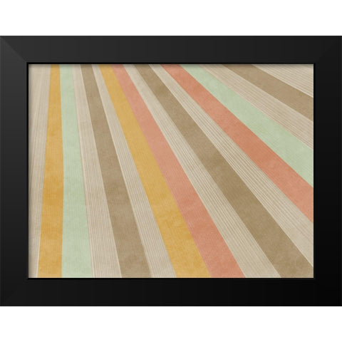Rippled Rays Black Modern Wood Framed Art Print by Prime, Marcus