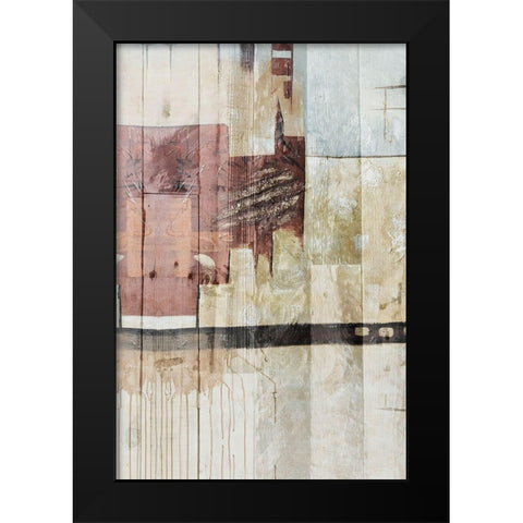 Aztec Boards Black Modern Wood Framed Art Print by Prime, Marcus