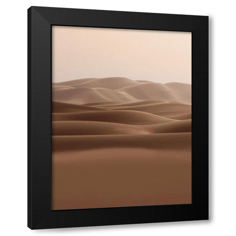 Dry Horizon Black Modern Wood Framed Art Print with Double Matting by Prime, Marcus