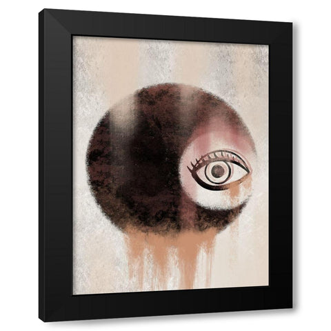 Eyeing Spirit Black Modern Wood Framed Art Print by Prime, Marcus