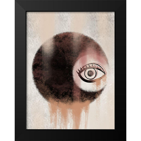 Eyeing Spirit Black Modern Wood Framed Art Print by Prime, Marcus
