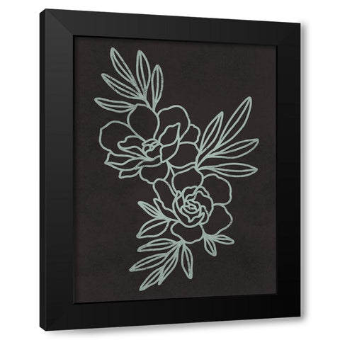 Floral Engagements 1 Black Modern Wood Framed Art Print with Double Matting by Prime, Marcus