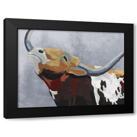 Wandering Bull Black Modern Wood Framed Art Print by Prime, Marcus