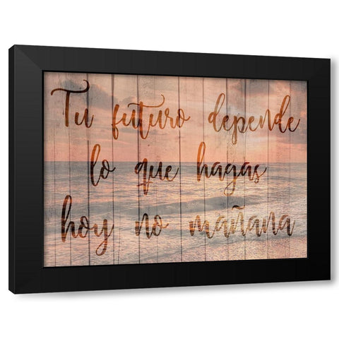 Futuro Black Modern Wood Framed Art Print by Prime, Marcus