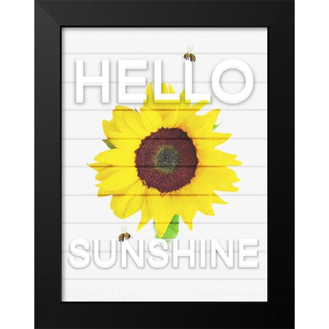 Hello Sunsine 1 Black Modern Wood Framed Art Print by Prime, Marcus