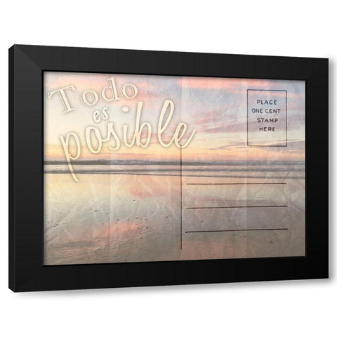 Todo Es Posible Black Modern Wood Framed Art Print with Double Matting by Prime, Marcus