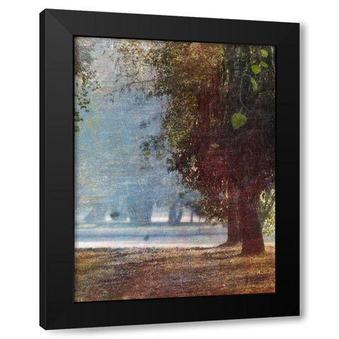 Fall Stroll 1 Black Modern Wood Framed Art Print with Double Matting by Prime, Marcus
