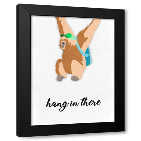 Hang In There Black Modern Wood Framed Art Print by Prime, Marcus