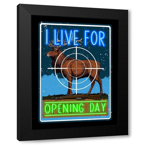 Opening Day 2 Black Modern Wood Framed Art Print with Double Matting by Prime, Marcus