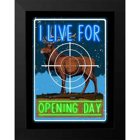 Opening Day 2 Black Modern Wood Framed Art Print by Prime, Marcus