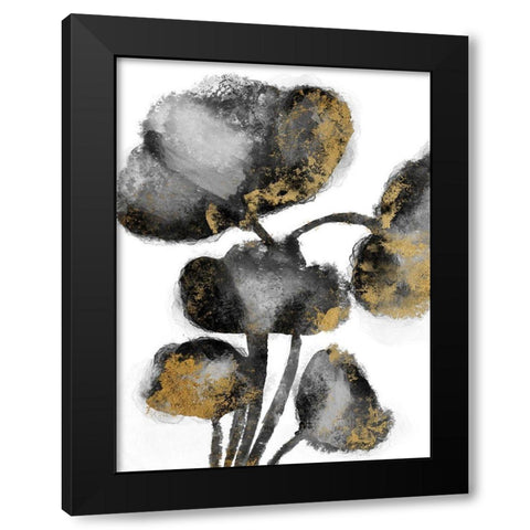 Gold Tainted Burst 1 Black Modern Wood Framed Art Print by Prime, Marcus
