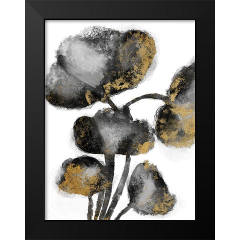 Gold Tainted Burst 1 Black Modern Wood Framed Art Print by Prime, Marcus