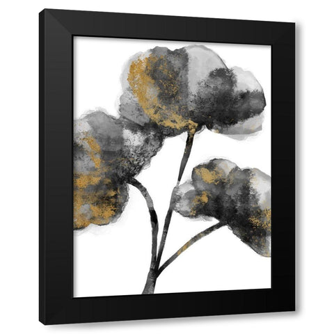 Gold Tainted Burst 2 Black Modern Wood Framed Art Print by Prime, Marcus