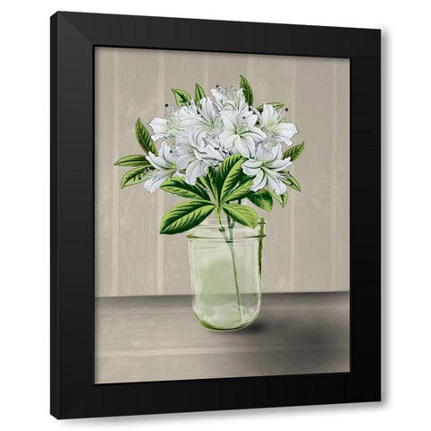 Lovely Bouquet 3 Black Modern Wood Framed Art Print with Double Matting by Prime, Marcus
