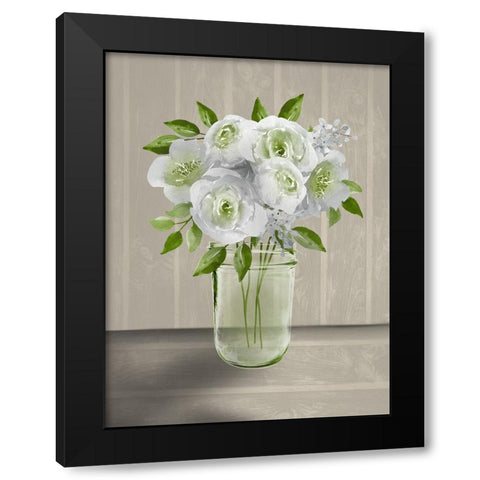 Lovely Bouquet 4 Black Modern Wood Framed Art Print with Double Matting by Prime, Marcus