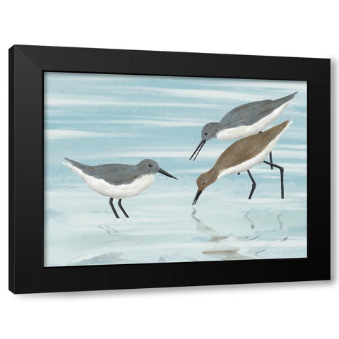 Feasting Friends Black Modern Wood Framed Art Print by Prime, Marcus