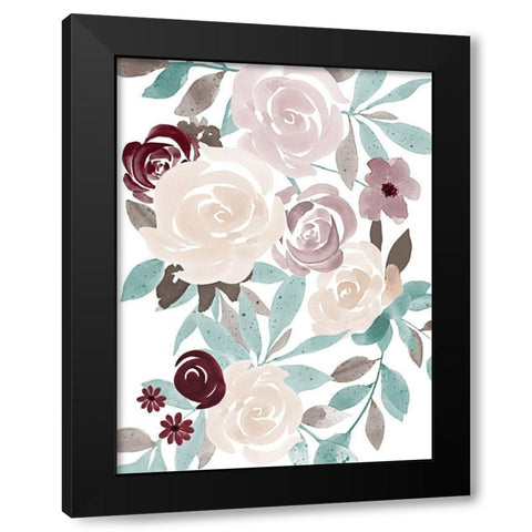 Floral Fall 1 Black Modern Wood Framed Art Print with Double Matting by Prime, Marcus