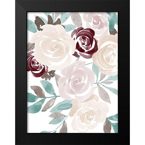 Floral Fall 2 Black Modern Wood Framed Art Print by Prime, Marcus