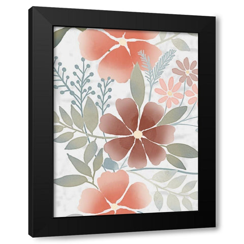 Fall Blossoms 1 Black Modern Wood Framed Art Print with Double Matting by Prime, Marcus