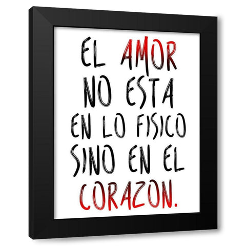Amor Fisico Black Modern Wood Framed Art Print by Prime, Marcus