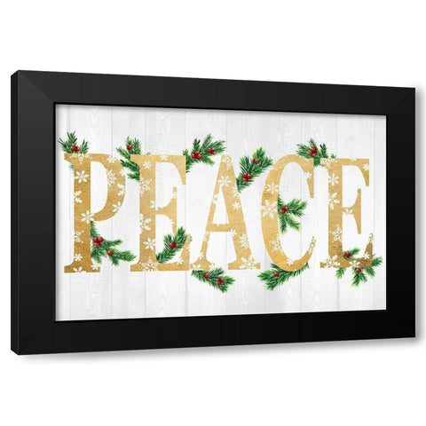 Seasonal Peace Black Modern Wood Framed Art Print with Double Matting by Prime, Marcus