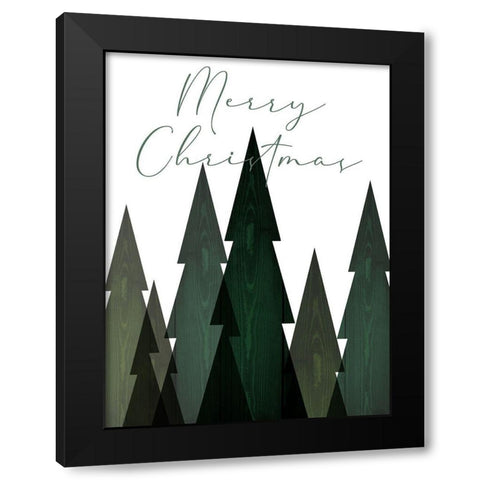 Merry Trees Black Modern Wood Framed Art Print with Double Matting by Prime, Marcus