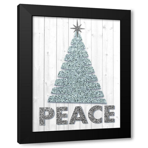 Christmas Peace Black Modern Wood Framed Art Print by Prime, Marcus