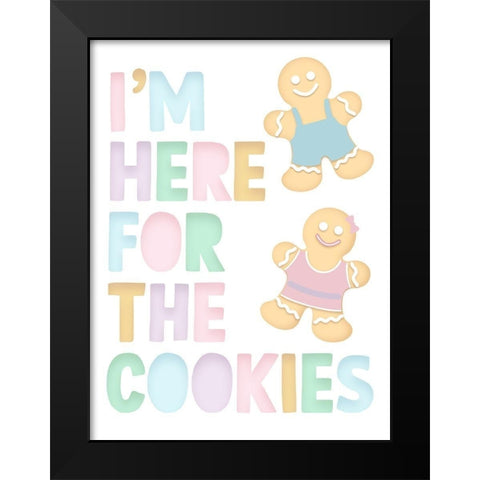 Here For The Cookies Black Modern Wood Framed Art Print by Prime, Marcus
