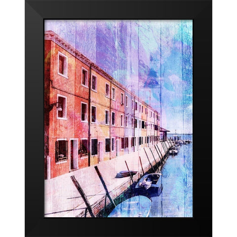 Colorful Riverfront Black Modern Wood Framed Art Print by Prime, Marcus