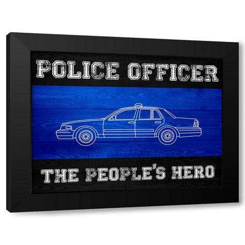 Peoples Hero 2 Black Modern Wood Framed Art Print with Double Matting by Prime, Marcus